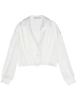 Укороченная рубашка Pierre Alice + olivia, белый