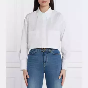 Укороченная рубашка Pinko, белый
