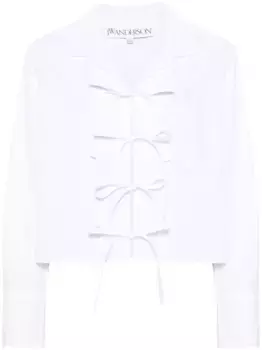 Укороченная рубашка с бантом JW ANDERSON, белый