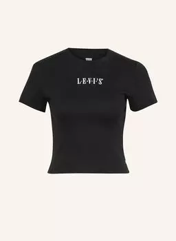 Укороченная рубашка с графическим принтом Levi'S, черный