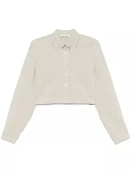 Укороченная рубашка с низким классическим карманом Low Classic, зеленый