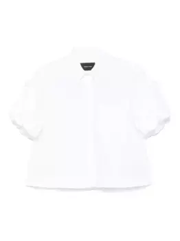 Укороченная рубашка с рукавами-буфами Simone Rocha, белый