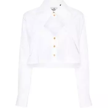 Укороченная рубашка с вырезами Vivienne Westwood, белый