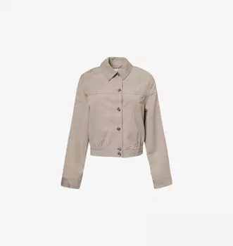 Укороченная рубашка Saesmella из переработанного полиэстера и шерсти Samsoe Samsoe, цвет bungee cord