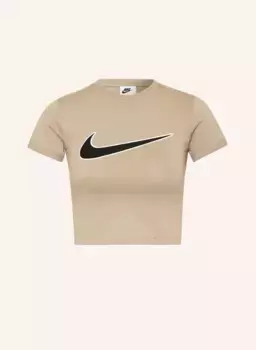 Укороченная рубашка спортивная одежда Nike, черный