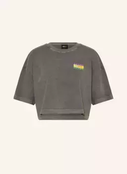 Укороченная рубашка Tommy Jeans, серый