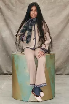 Укороченная шерстяная куртка ZARA, бежевый