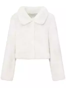 Укороченная шуба Triage из искусственного меха Unreal Fur, белый