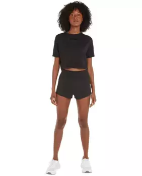 Укороченная спортивная футболка Calvin Klein, черный
