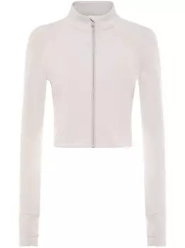 Укороченная спортивная толстовка на молнии Plein Sport, серый