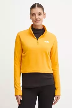 Укороченная спортивная толстовка The North Face 100 Glacier, желтый
