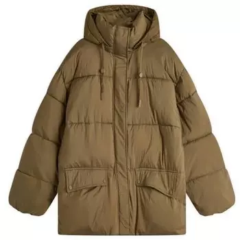 Укороченная стеганая куртка Closed, зеленый