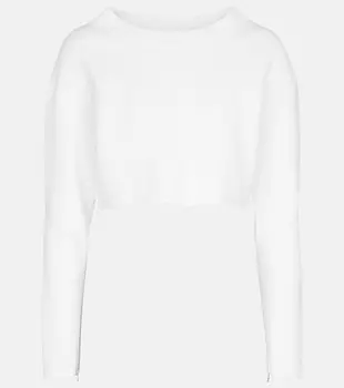 Укороченная толстовка ALAA, белый