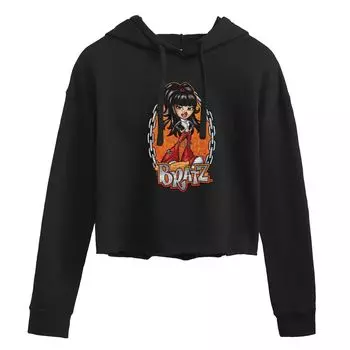 Укороченная толстовка Bratz Chains Flames Jade для юниоров Licensed Character, черный