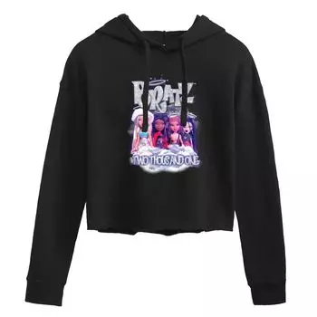 Укороченная толстовка Bratz Two Thousand One для юниоров Licensed Character, черный