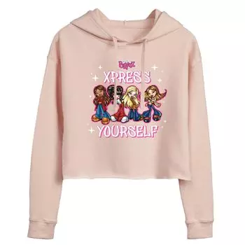 Укороченная толстовка Bratz Xpress Yourself для юниоров Licensed Character, розовый