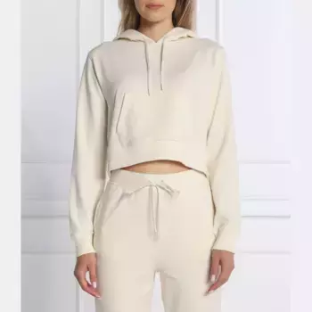 Укороченная толстовка Calvin Klein, бежевый