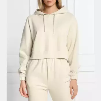 Укороченная толстовка Calvin Klein, бежевый