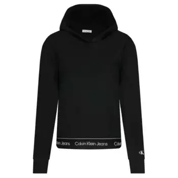 Укороченная толстовка Calvin Klein, черный