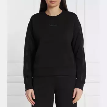 Укороченная толстовка Calvin Klein, черный