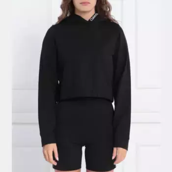 Укороченная толстовка Calvin Klein, черный