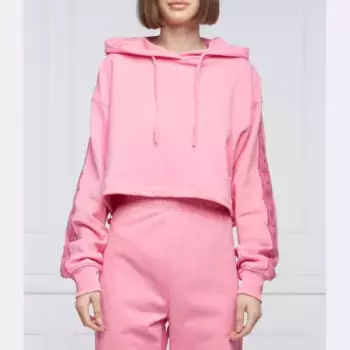 Укороченная толстовка Chiara Ferragni, розовый