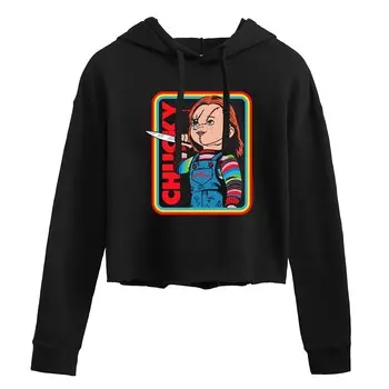 Укороченная толстовка Chucky в стиле ретро для юниоров Licensed Character, черный