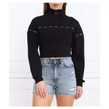 Укороченная толстовка Darini Hugo, черный