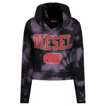 Укороченная толстовка Diesel, черный