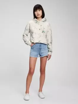 Укороченная толстовка для подростков Gap, серый