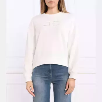 Укороченная толстовка Elisabetta Franchi, белый