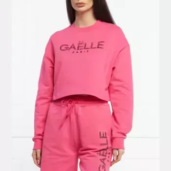 Укороченная толстовка Galle Paris, розовый