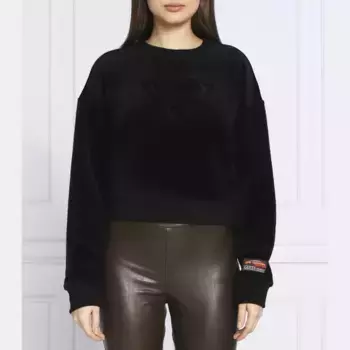 Укороченная толстовка Guess, черный