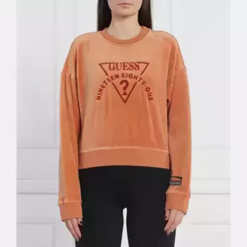 Укороченная толстовка Guess, оранжевый