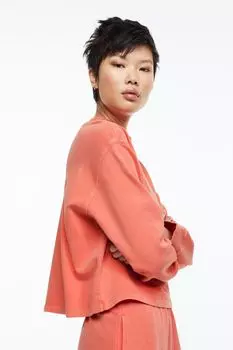 Укороченная толстовка H&amp;M, апельсин