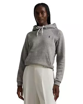 Укороченная толстовка Lauren Ralph Lauren, серый