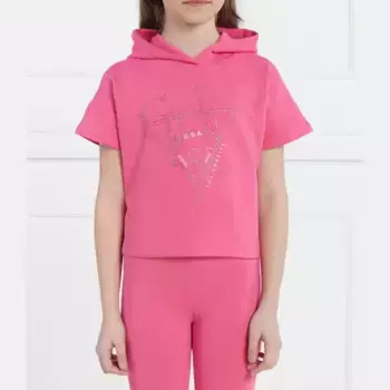 Укороченная толстовка Ls active Guess, розовый
