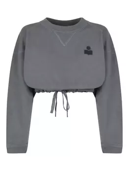 Укороченная толстовка MARANT TOILE, серый