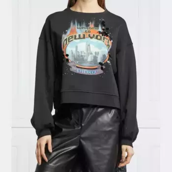 Укороченная толстовка Montalto Pinko, черный