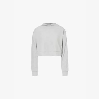 Укороченная толстовка Muse из эластичного трикотажа Alo Yoga, серый