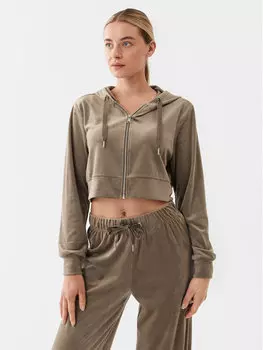 Укороченная толстовка Only, бежевый