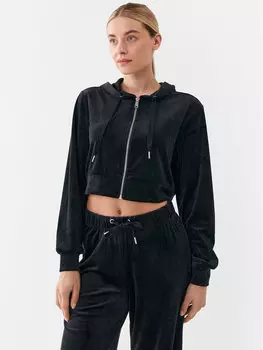 Укороченная толстовка Only, черный