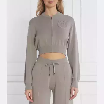 Укороченная толстовка Pinko, серый
