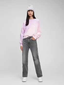 Укороченная толстовка реглан Gap, фиолетовый