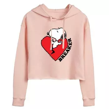 Укороченная толстовка с капюшоном для детей Peanuts Snoopy "Heartbreaker" Licensed Character
