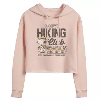 Укороченная толстовка с капюшоном для подростков Peanuts Snoopy Hiking Club Licensed Character