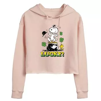 Укороченная толстовка с капюшоном для подростков Peanuts Snoopy "Lucky" Licensed Character