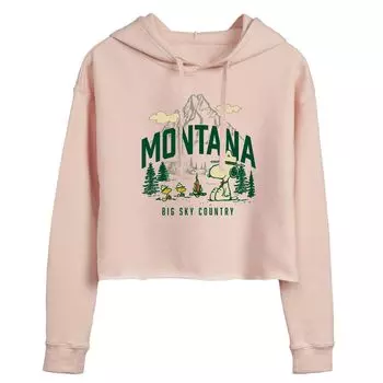 Укороченная толстовка с капюшоном для подростков Peanuts Snoopy Montana Licensed Character