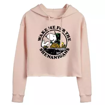 Укороченная толстовка с капюшоном для подростков Peanuts Snoopy Shenanigans Licensed Character