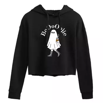 Укороченная толстовка с капюшоном для юниоров Boojie Ghost Licensed Character, черный